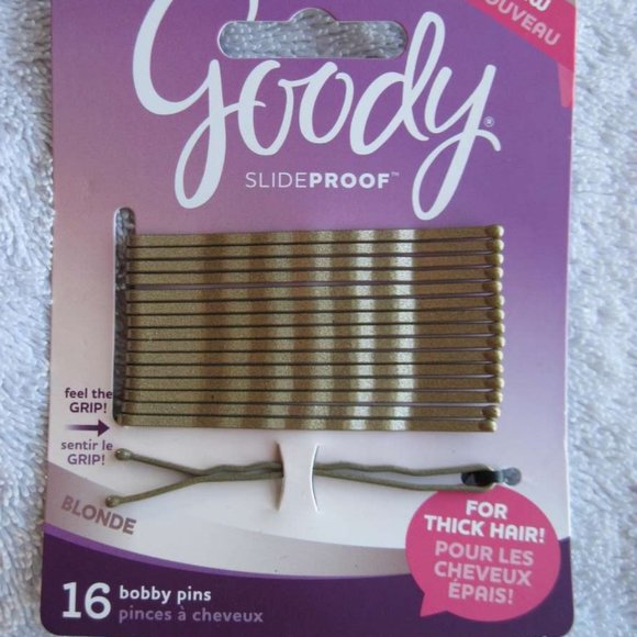 16 Goody Slideproof Large Blonde Thick Hair Bobby - Picture 1 of 5